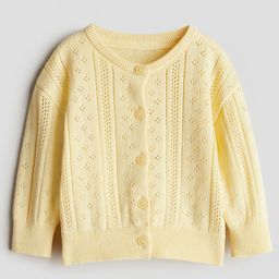 H&M Pattern-Knitted Cotton Cardigan-image-54