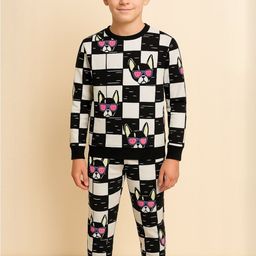 YK Boys Printed Cotton T-shirt with Trousers-picture-30