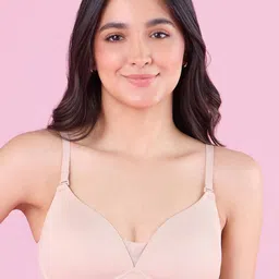 Nykd By Nykaa Barely There Padded Non Wired T-Shirt Bra With Gentle Lift & Support-NYB362-19