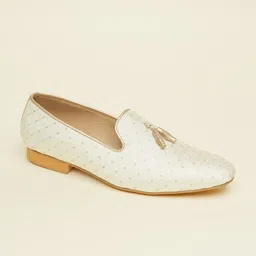 Manyavar Men Woven Design Loafers-image-35