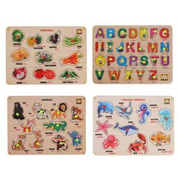 Mindmaker Wooden Knob Puzzles Pack of 4 - 53 Pieces-68