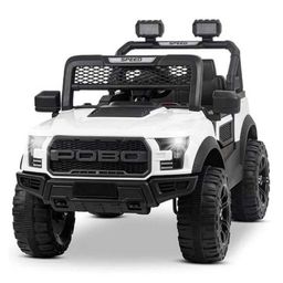 Ayaan Toys Rechargeable Battery Operated With Remot Control Ride On Jeep - White-16