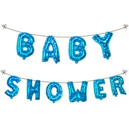 Decor Mantra Baby Shower Letter Foil Balloon for Baby Shower Decoration Blue - Pack of 10-image-7