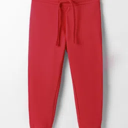 UCB Cotton Blend Knit Full Length Solid Track Pant - Red-picture-28