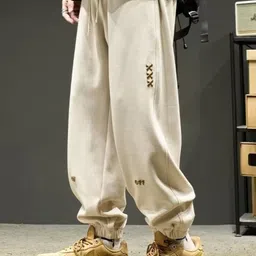 StyleCast Men Typography Printed Loose Fit Joggers-image-51