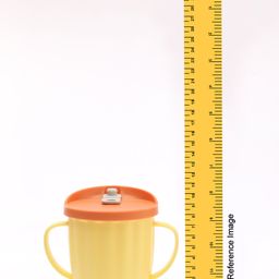 fab n funky Mug With Straw & Twin Handle Yellow & Orange - 330 ml image 3
