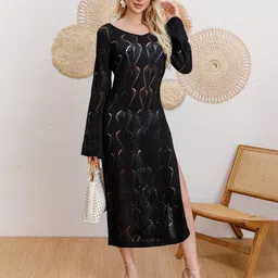 JC Collection Embroidered V Neck Coverup Top-picture-50