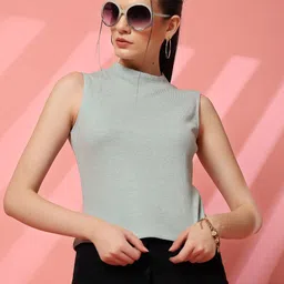 STYLECAST X KASSUALLY High Neck Crop Top-picture-11