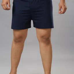 Vaishvik Pure Cotton Mid-Rise Boxer mens plus size boxer navy-picture-29