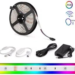 OKOS WiFi Smart LED Strip Light Multicolor, 5 m Dimmable RGB Color Changing Strip image 3