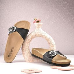 BIZZARO Women Slip-On Open Toe Flats With Buckles-image-83