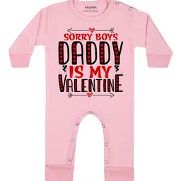 Arvesa Sorry Boys Daddy Is My Valentine Printed Bodysuit-image-31