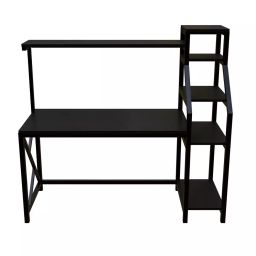 Riyan Luxiwood Rio Computer Table with Open Storage Brown Medium 60 x 150 x 150 cm, RLST08C-16