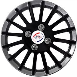 Auto Pearl CRv12 R14 35.56 cm (14 Inch) Press Type Wheel Hubcap with Retention Ring Glossy Black Silver Wheel Cover for Maruti Celerio X AMT VXI Petrol (Set of 4)-image-86