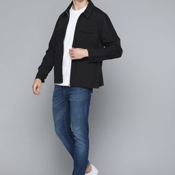 Mast & Harbour Men Black Tailored Jacket-38