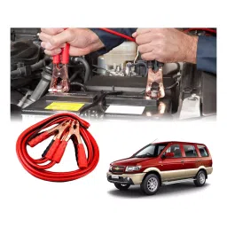 Auto Pearl 1.83 m (6 Ft) 500 A Heavy Duty Anti Tangle Battery Jumper Booster Cables for Chevrolet Tavera (Pack of 2)-image-96