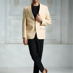 Rivaar By Rocky Star Men Shawl Collar Single Breasted Blazer-picture-58