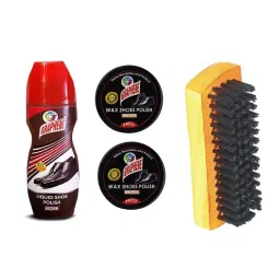JEEBU 160 g Brown Leather Shoe Polish & Single Side Brush Pack of 4-image-68