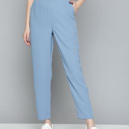 Mast & Harbour Women Solid Trousers-picture-14