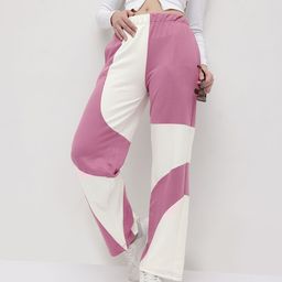 The Roadster Lifestyle Co. Woman Colourblocked Pleated Trousers-image-12