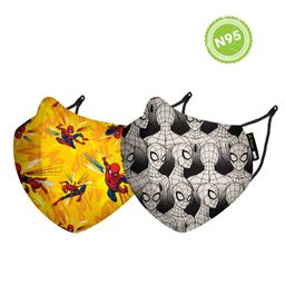 Nirvana Being Marvel - Peter Tingle & Zap Face Mask Small Multicolor - Pack Of 2-81