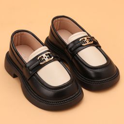Babyoye Slip on Style Formal & Party Wear Shoes - Black-image-92