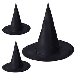 Kaku Fancy Dresses Halloween Theme Set Of 3 Witch Hats - Black-image-24