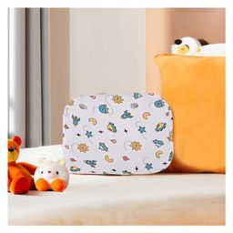 Kuber Industries Comfy Cotton Hosiery Space Star Print Ragi Pillow for Baby Head Shaper | Toddler, Rai Ka Pillow for New Born | White-image-21