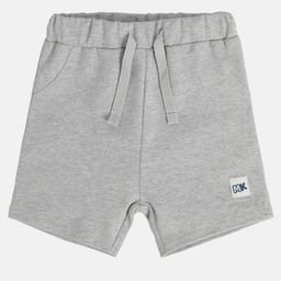 MINI KLUB Cotton Knit Solid Shorts - Grey-image-40