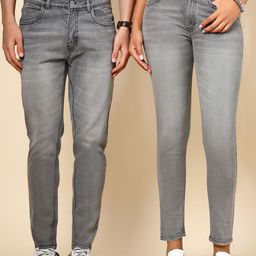 VESTIDO MODAS Unisex Slim Fit Mid-Rise Light Fade Stretchable Jeans-image-61