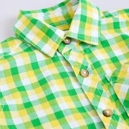 Hopscotch Boys Checked Print Casual Shirt-picture-23