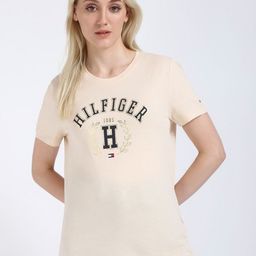 Tommy Hilfiger Women Typography Applique T-shirt-image-7