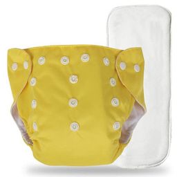 The Cheeky Kidzz Baby Pocket Style Button Reusable Cloth Diaper With Bamboo Microfiber Insert With Printed Spout Sipper BPA Free - 200 ml image 3