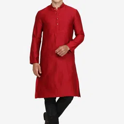 THE KURTA COMPANY Men Thread Work Kurta-picture-37