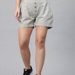 Popnetic Women High-Rise Pure Cotton Shorts-image-92