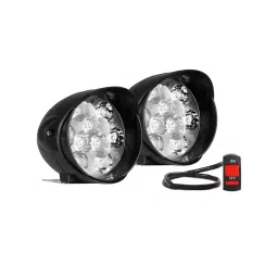 RA Accessories 2Pc Black 20W 9 LED Shilan Waterproof Fog Light & On/Off Handlebar Switch Set-12