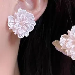 AKISON JEWELS Pink Floral Studs Earrings-53