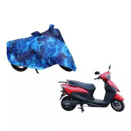 Auto Pearl Waterproof Two Wheeler Cover For Avon E Scoot (Blue)-image-34