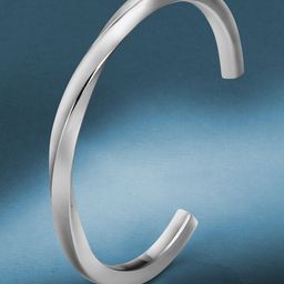 Peora Men Silver Plated Stainless Steel Kada Bracelet-39