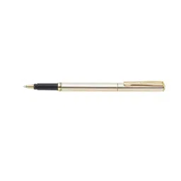 Pierre Cardin Exclusive Golden Eye Rollerball Pen Stainless Steel with Gold Plated Trim, 8901765034212-STEEL-42