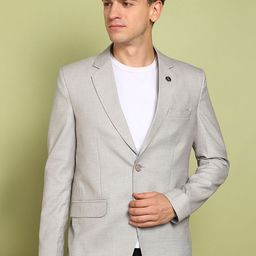 FUBAR Self Design Single-Breasted Party Blazer-picture-3