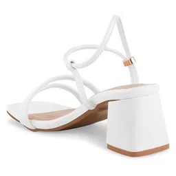 SHUZ TOUCH Striped Block Heels Sandals image 3