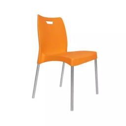 Diya 520 mm Polypropylene Brown Max Eco Chair Armless Chair DC- 03-19
