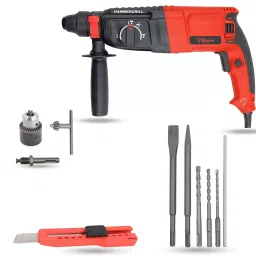 Hillgrove Chuck Size 26 mm Hammer Impact Drill kit 1200 W, HGCM800M1-13
