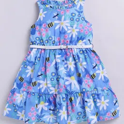 M'andy Girls Floral Print Fit And Flare Dress-image-49