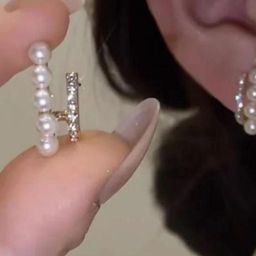 Estailo fashion Artificial Stones Studded And Beaded Contemporary Studs-image-93
