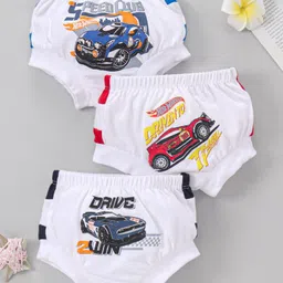 Red Rose Briefs Hotwheels Print Pack Of 3 - (Color May Vary)-picture-45