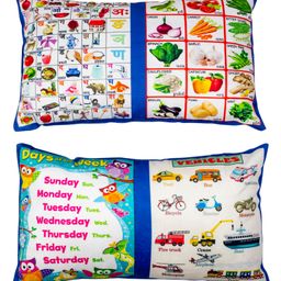 Keshav Creation Rectangular Learning Pillow Set of 2 - Blue-picture-21