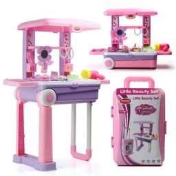 Aditi Toys Beauty Set Suitcase On Wheel, The Ultimate Beauty Set On Wheels, Makeup Kit Is Easy To Clean & Use, Portable Beauty Set With 25 Pieces Approved. (Beauty Set Trolley)-19