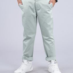 Kiddopanti Solid Pant - Light Green-image-33